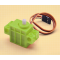  programmable building block servo motor microbit servo motor DIY small car micro cross output shaft green
