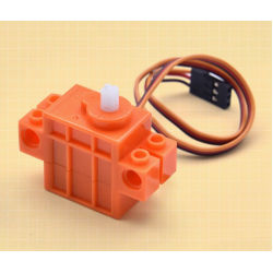 programmable building block servo motor microbit servo motor DIY small car micro cross output shaft orange