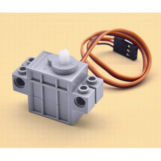 programmable building block servo motor microbit servo motor DIY small car micro cross output shaft grey