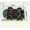 Intelligent Four Wheel Electric Car Chassis Wheat Wheel Omnidirectional Wheel Robot TI Cup Electronic Design 2020 Competition