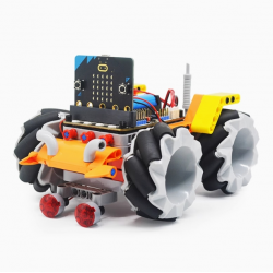 Micro: bit Mecanum Wheel Remote Control Intelligent Car Kit Programming Remote Control Building Blocks Omnidirectional Wheel 4WD Vehicle