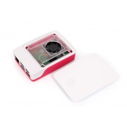 Raspberry Pi 5 shell 5th generation official red and white cooling Raspberry Pi Case cooling fan protective case