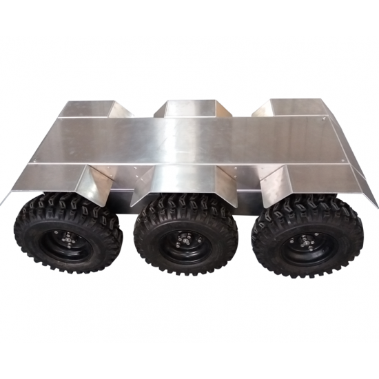 6WD suspension shock absorption robot chassis with waterproof IP55 ROHS