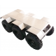 6WD suspension shock absorption robot chassis with waterproof IP55 ROHS