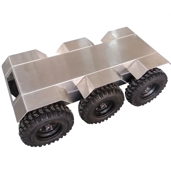 6WD suspension shock absorption robot chassis with waterproof IP55 ROHS