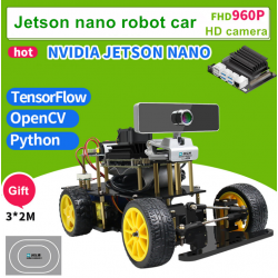 Jetson nano robot car Tensorflow deep learning Opencv3 programming learning