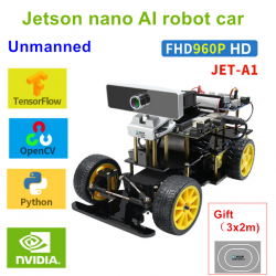 Jetson nano robot car Tensorflow deep learning Opencv3 programming learning