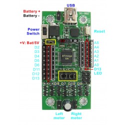 arduino AVR development boar H-bridge motor control ROHS