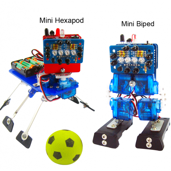 Mini Bot(mini soccer robot +6 legged robot) ROHS