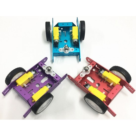 2wd accessories kids mini educational robot kit aluminum chassis ROHS