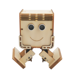 DAGU Techie Robot Wooden Little Box Robot  ROHS