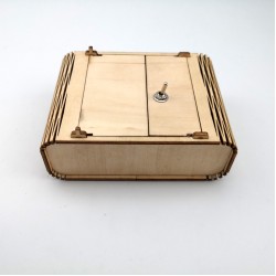 Simple Useless Box Wooden Electornic Gift Box Funny Decompression Don't Touch Me ROHS