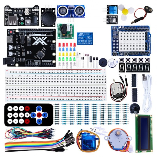 STEAM Electronic Programming Learning Component UNO R3 Beginner's Kit Compatible with Arduino Maker Kit